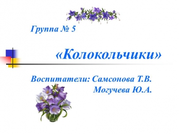 Группы нашего детского сада